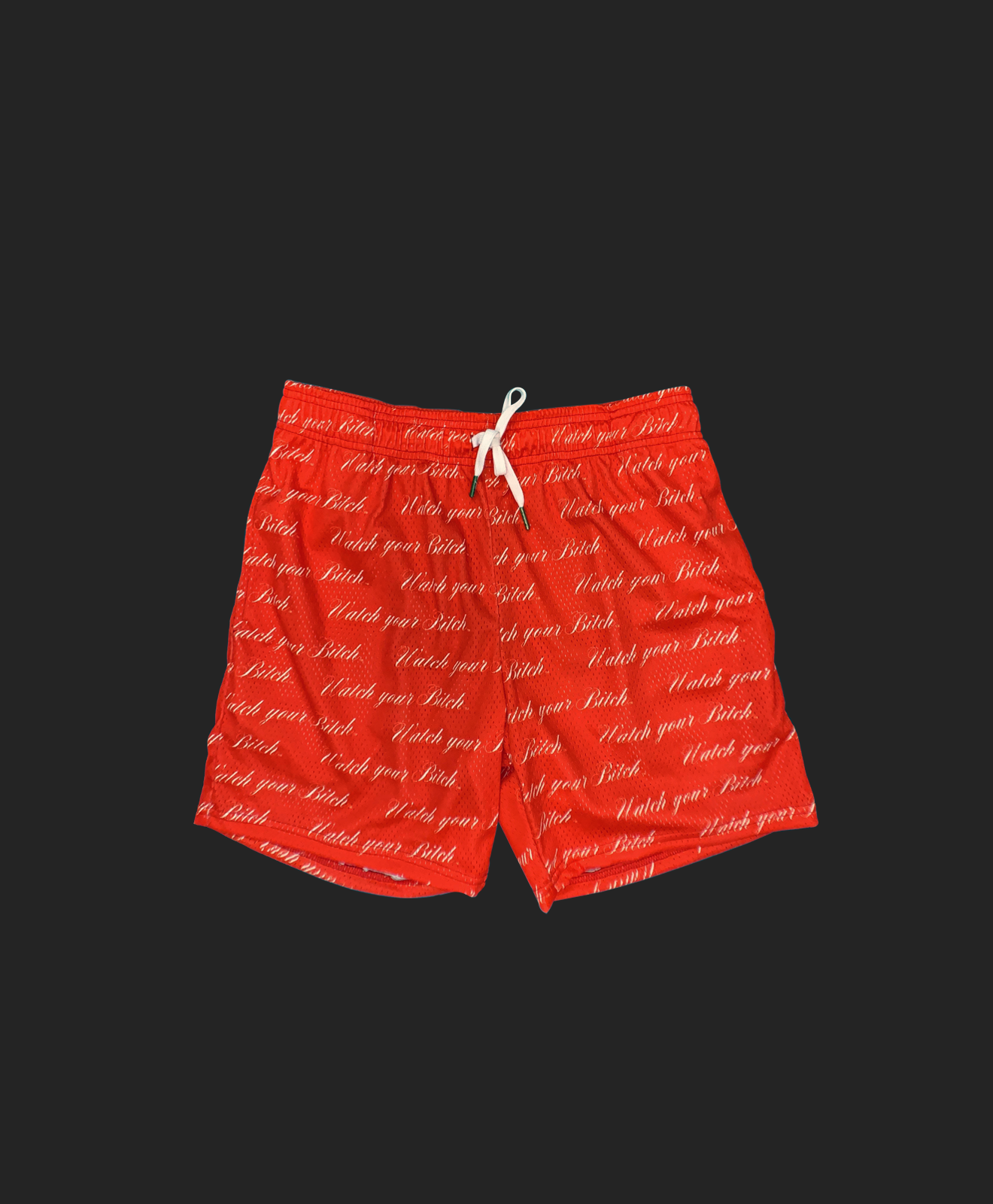 Script Logo Mesh Shorts – WatchYourBitch Script Logo Mesh Shorts – WatchYourBitch