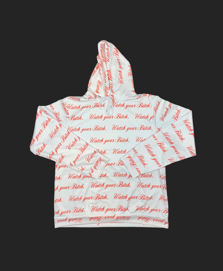 All-Over Script Logo Hoodie