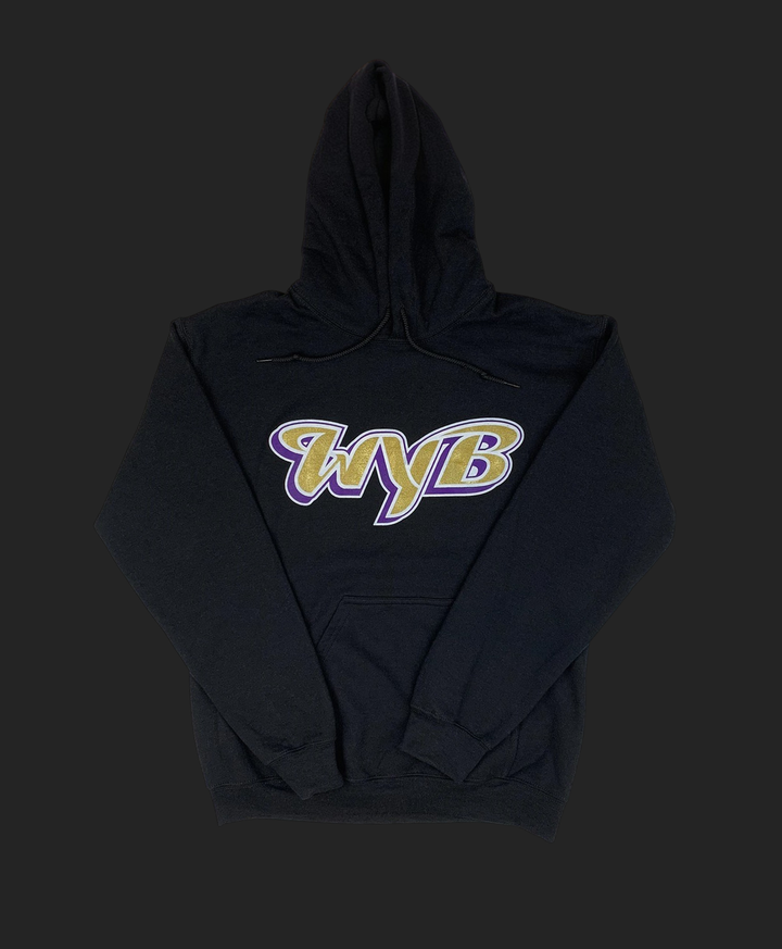 WYB Initials Hoodie Metallic Gold