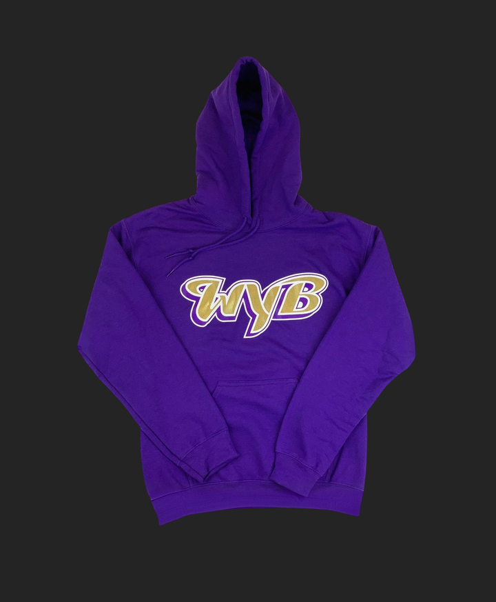 WYB Initials Hoodie Metallic Gold